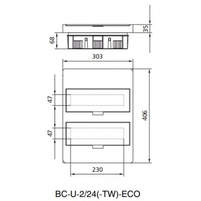 Щит BC-U-2/24-ECO Eaton (Moeller) 280356