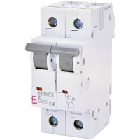 Автоматический выключатель ETIMAT 6 2p D 4A (6kA)