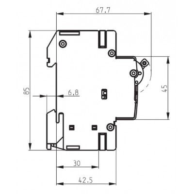 Автоматический выключатель MAT 6 3p C 0.5A (6kA) ETI 2145501