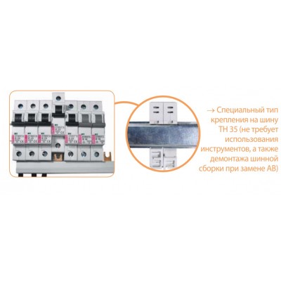 Автоматичний вимикач ETIMAT 6 3p C 1.6A (6kA)
