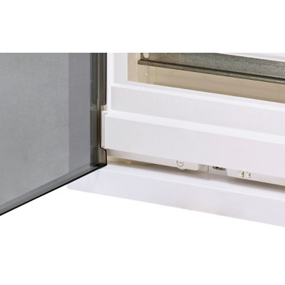 Металопластиковий електрощит ECG28 PT 24+4 М з прозорими дверцятами.