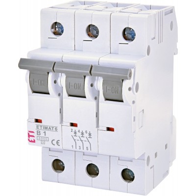 Автоматичний вимикач ETIMAT 6 3p B 16А (6 kA)