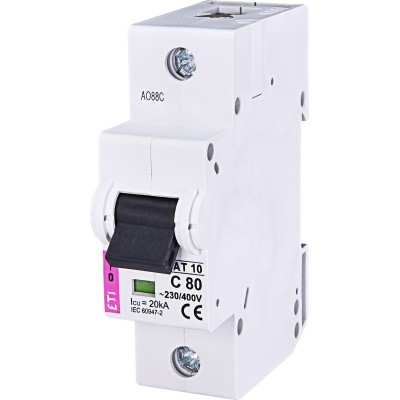 Автоматичний вимикач ETIMAT 10 1p C 80А (20 kA)