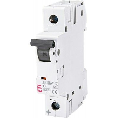 Автоматичний вимикач ETIMAT 10 DC 1p C 0.5A (6kA)