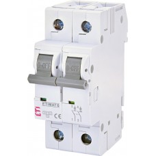 Автоматический выключатель ETIMAT 6 2p C 1A (6kA)