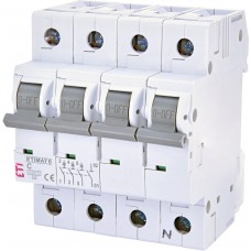 Автоматический выключатель ETIMAT 6 3p+N C 6А (6 kA)