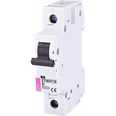 Автоматичний вимикач ETIMAT 10 1p D 16А (10 kA)