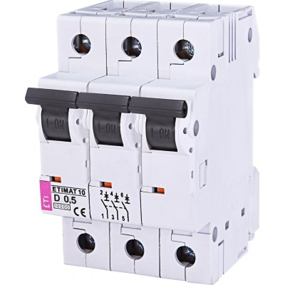 Автоматичний вимикач ETIMAT 10 3p D 6А (10 kA)
