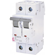 Автоматичний вимикач ETIMAT 6 2p D 2A (6kA)