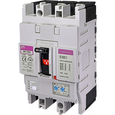 Автоматичний вимикач EB2 125/3L 100А 3р (25кА)