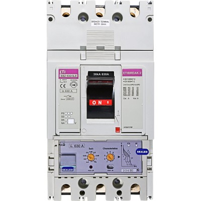 Автоматический выключатель EB2 630/3LE 630А 3р (36кА) ETI 4671121