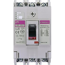 Автоматический выключатель EB2S 160/3LF 100А 3P (16kA фиксированные настройки)