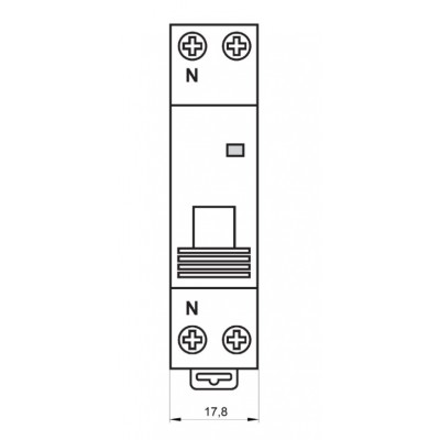 Автоматический выключатель AM418510 4,5кА 10А 1P+N х-ка B Schrack Technik