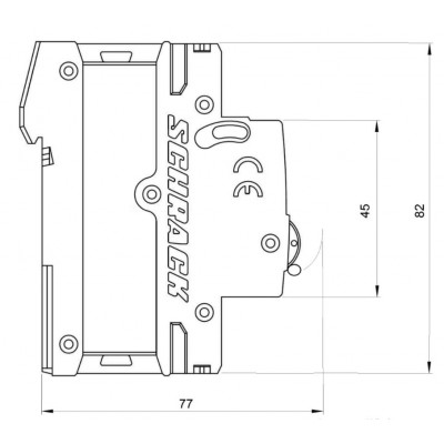 Автоматичний вимикач AM617610 6кА 10А 1P+N х-ка C