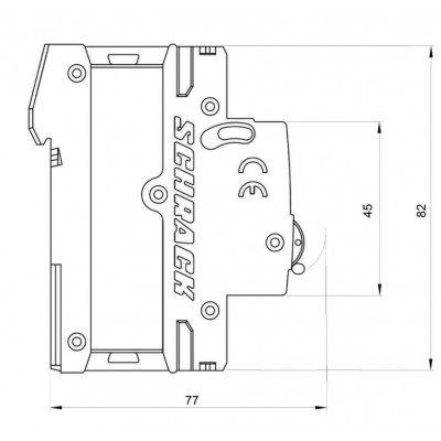 Автоматический выключатель AM618102 6кА 2А 1P х-ка B Schrack Technik