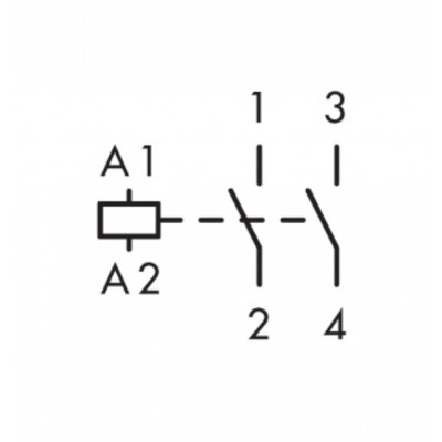 Модульний контактор BZ326453 24В DC 2НО 20А