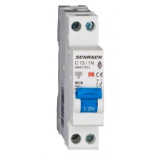 Автоматичний вимикач AM417513 4,5кА 13А 1P+N х-ка C