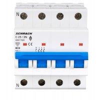 Автоматический выключатель AM617825 6кА 25А 3P+N х-ка C