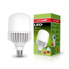 Светодиодная лампа высокомощная 30W E27 6500K Eurolamp LED-HP-30276