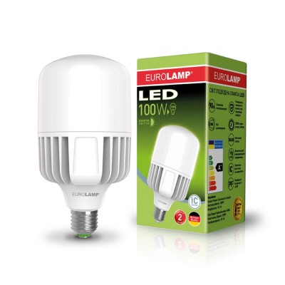 Світлодіодна лампа високопотужна 100W E40 6500K Eurolamp LED-HP-100406