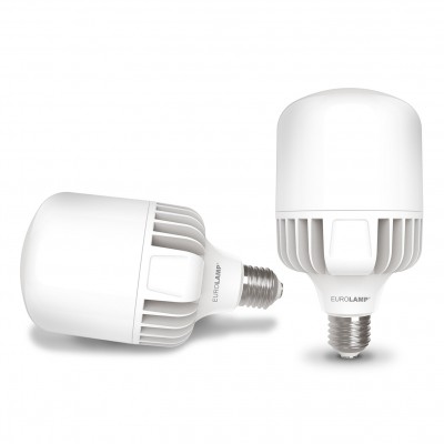 Світлодіодна лампа високопотужна 70W E40 6500K Eurolamp LED-HP-70406